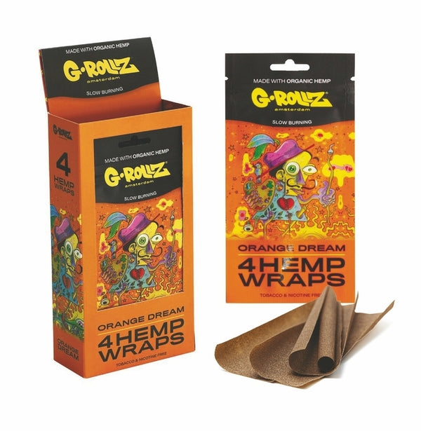 Wrap G-Rollz Orange Dream hemp 4 pcs