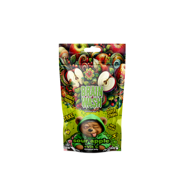 Żelki - Brain Wash - Sour Apple 100g